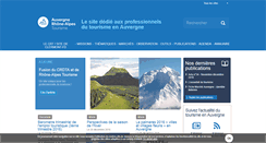 Desktop Screenshot of pro.auvergne-tourisme.info