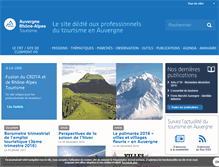 Tablet Screenshot of pro.auvergne-tourisme.info